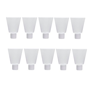 BISNAGA PLASTICA BRANCA 40ML C/ 10 UNIDADES