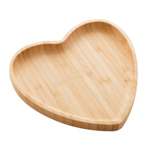 BANDEJA DE BAMBU HEART 17X16,5X1,5CM (1356)