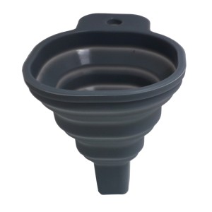 Funil de Silicone Dobrável Cinza - Ref2382-C