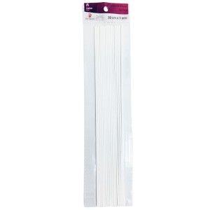 KIT VARETA DE FIBRA BRANCA 30CM - 15 UND