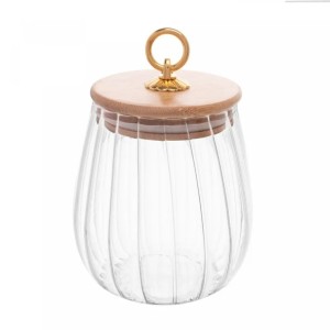 POTE DE VIDRO COM TAMPA DE BAMBU CLASSIC 750ML - REF. 20667