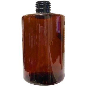 PET CILINDRICO 500ML AMBAR R28/410