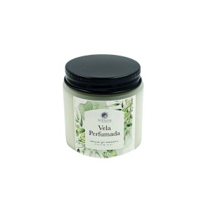 VELA PERFUMADA C/ SUPORTE VIDRO PRETA 5,6X6,3X6,5CM (DAM259)