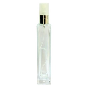 VIDRO CRISTAL TORRE LISO C/ VALVULA PRATA 50 ML R.18/410