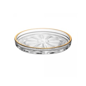 PRATO DECORATIVO BELLE EPOQUE C/ FIO DE OURO 11CMX1,5CM - REF. 221429