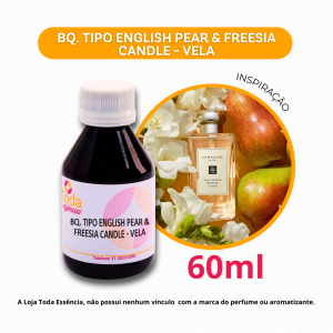 BQ. TIPO ENGLISH PEAR & FREESIA CANDLE VELA - 60ML