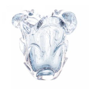 VASO DE VIDRO MURANO ITALY AZUL 13CMX14,5CM - REF. 4820